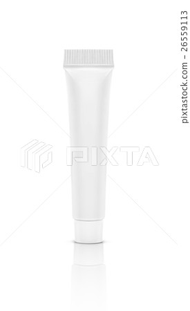 blank packaging cosmetic cream tube on white 26559113