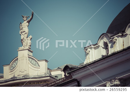 Mercury, the Roman God, at the top of the Galeria Mercury, the Roman God, at the top of the Galeria 26559295
