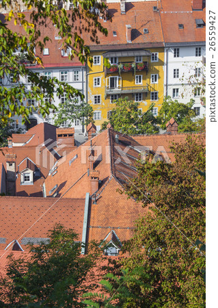 City of Ljubljana architecture and green landscape 26559427