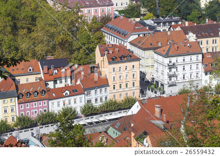 City of Ljubljana architecture and green landscape City of Ljubljana architecture and green landscape 26559432