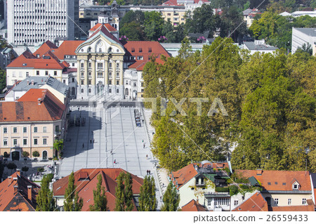 City of Ljubljana architecture and green landscape City of Ljubljana architecture and green landscape 26559433
