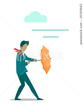 Stormy Weather or Barriers in Business Concept Stormy Weather or Barriers in Business Concept 26560665