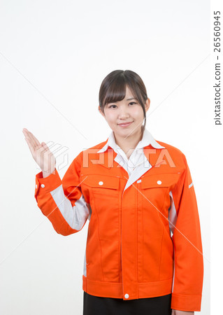 Woman in work clothes 26560945