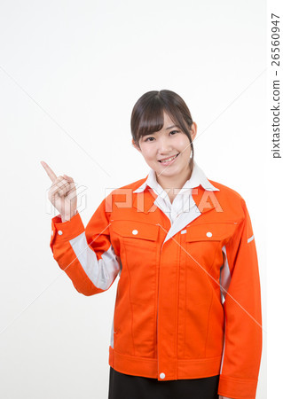 Woman in work clothes 26560947