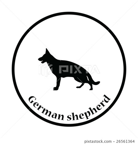 German shepherd icon 26561364