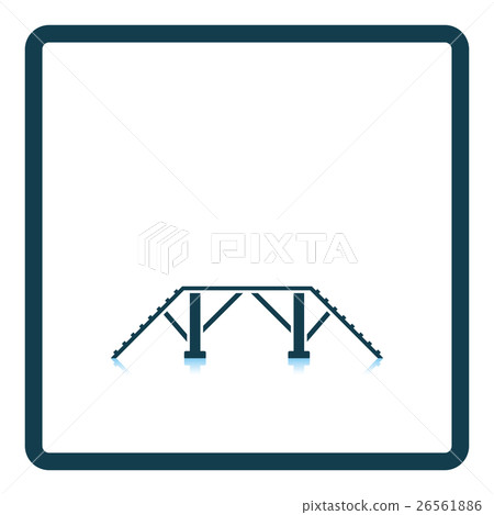 Dog training bench icon 26561886