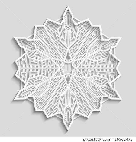 3D Mandala, decorative flower,decorative snowflake 26562473
