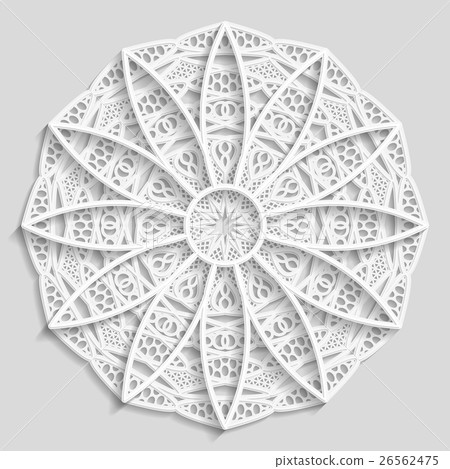 3D Mandala, decorative flower,decorative snowflake 26562475