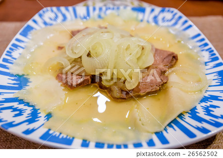 Traditional dish beshbarmak 26562502