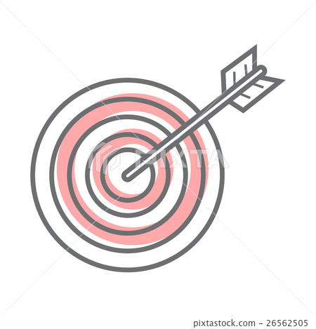 Target Isolated on White. Video Marketing Target Isolated on White. Video Marketing 26562505