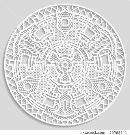 Lacy mandala, decorative snowflake Lacy mandala, decorative snowflake 26562541