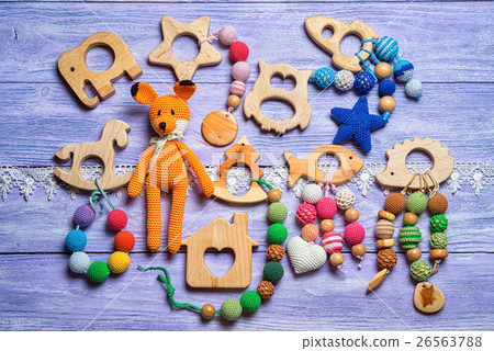 group of handmade toys for toddlers 26563788