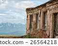 Abandoned building on top of the mountain. Altai 26564218