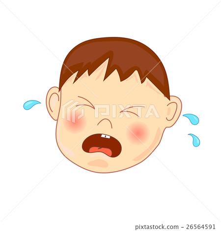 Crying baby, vector illustration 26564591