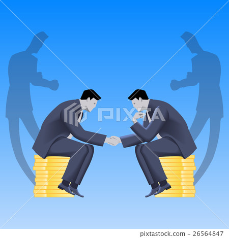 Tough negotations business concept 26564847