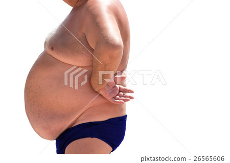 Man with big belly. Man with big belly. 26565606