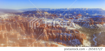 Inspiration Point, beautiful snow scene in Bryce Canyon National Park 26565727