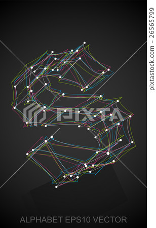 Vector illustration of a Multicolor sketched S 26565799