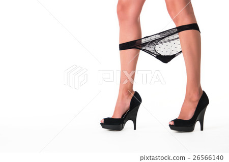 Legs on heels with panties. Legs on heels with panties. 26566140