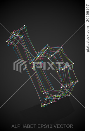 Vector illustration of a Multicolor sketched B Vector illustration of a Multicolor sketched B 26566147