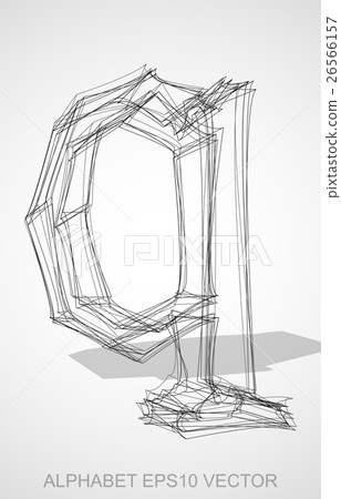 Vector illustration of a Ink sketched Q. Hand Vector illustration of a Ink sketched Q. Hand 26566157