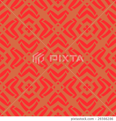 Red Ornamental Seamless Line Pattern Red Ornamental Seamless Line Pattern 26566286