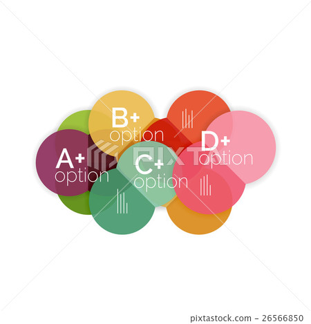 Circle business option diagrams - Stock Illustration [26566850] - PIXTA