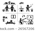 Children spending time in their room. 26567206
