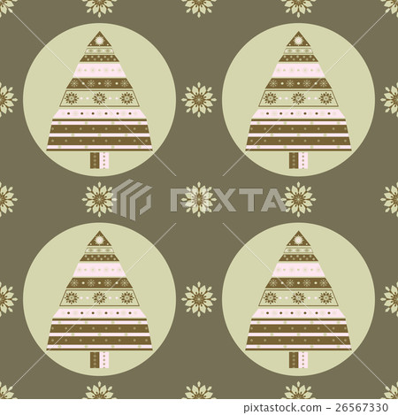 Christmas tree gifts seamless pattern. 26567330