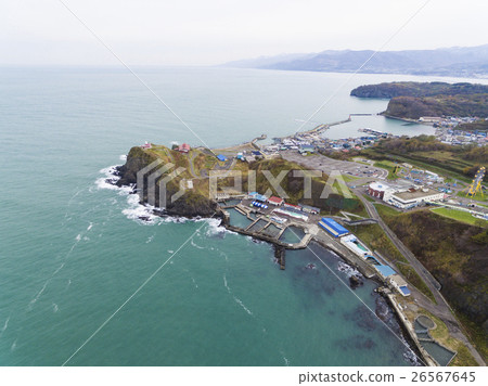 小樽昭通的鳥瞰圖(日立山燈塔附近,鯡魚御殿小樽水族館) 小樽昭通的鳥瞰圖(日立山燈塔附近,鯡魚御殿小樽水族館) 26567645