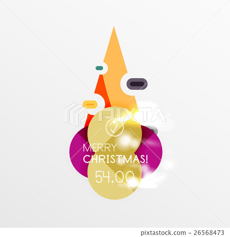 Christmas or New Year promo labels and stickers 26568473