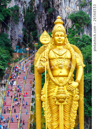 Batu Caves statue and entrance near Kuala Lumpur Batu Caves statue and entrance near Kuala Lumpur 26568553