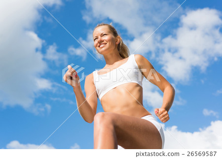 young athletic woman young athletic woman 26569587