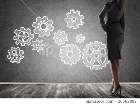 Gears mechanism as teamwork concept Gears mechanism as teamwork concept 26569892
