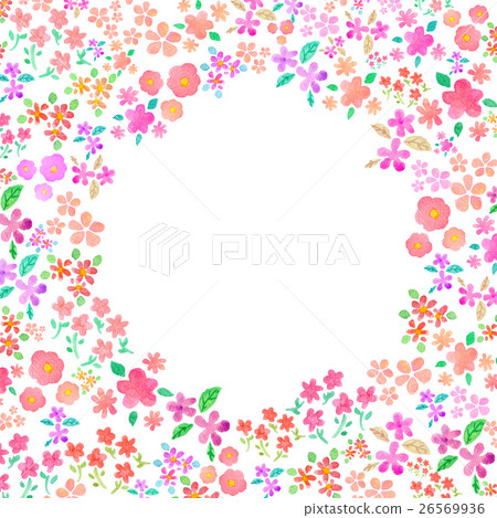 Watercolor illustration Flower lease Watercolor illustration Flower lease 26569936