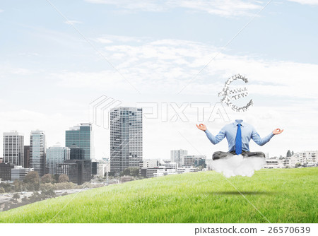 Headless meditating businessman Headless meditating businessman 26570639