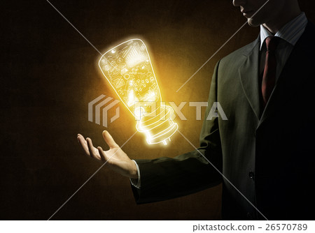 Bright idea for success achieving Bright idea for success achieving 26570789