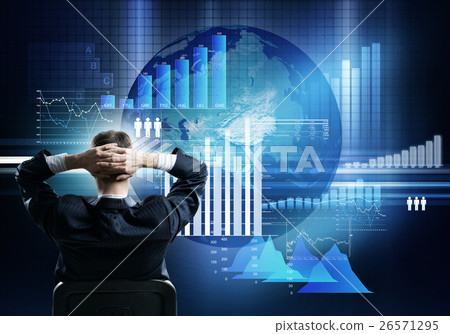 Relaxed businessman in chair Relaxed businessman in chair 26571295