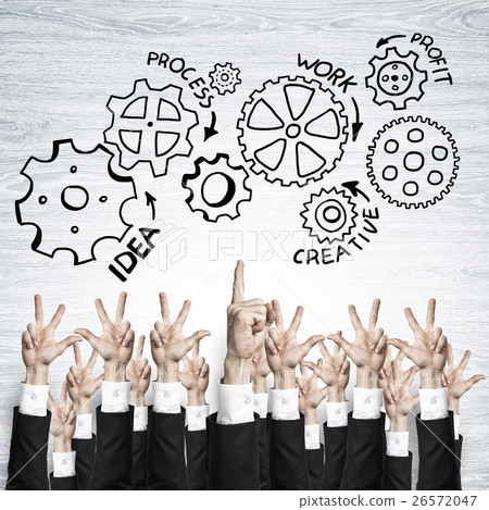 Business and teamwork concept Business and teamwork concept 26572047