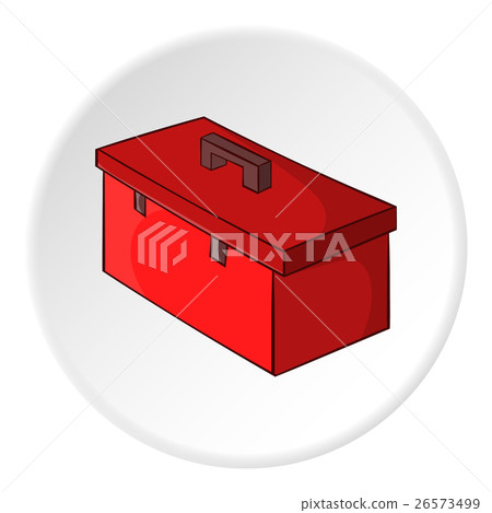 Construction suitcase icon, cartoon style 26573499
