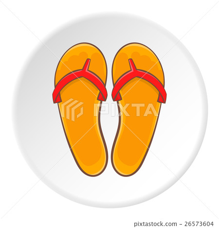Flips flops icon, cartoon style 26573604