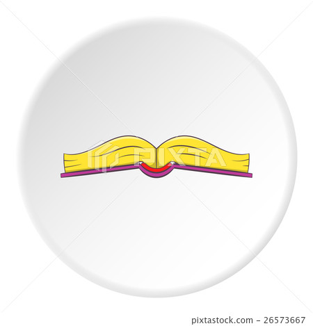 Book open in middle icon, cartoon style - Stock Illustration [26573667 ...