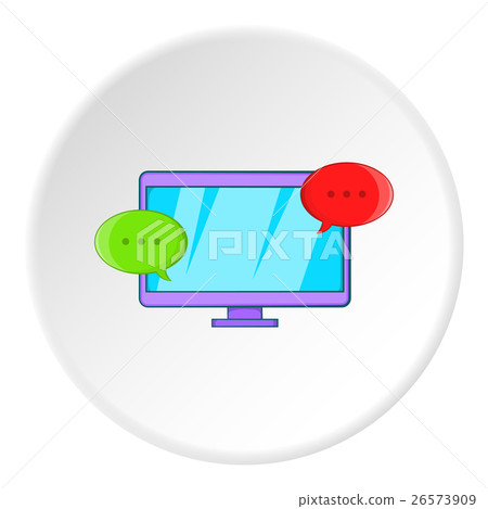 Computer Cartoon Message Messages on computer icon, cartoon style - Stock Illustration [26573909 ...