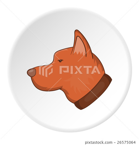 Dog head, cartoon style Dog head, cartoon style 26575064