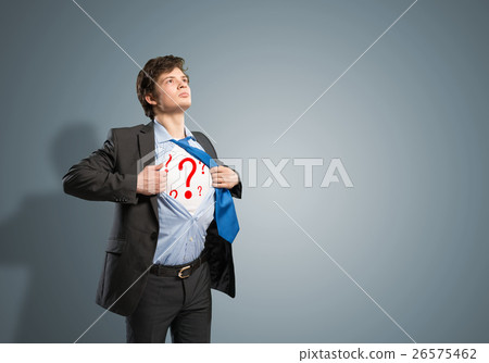 businessman breaks the shirt 26575462