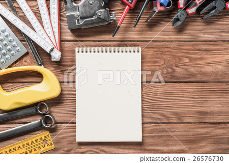 Instruments on wooden table Instruments on wooden table 26576730