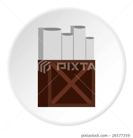 School chalk icon, flat style 26577359