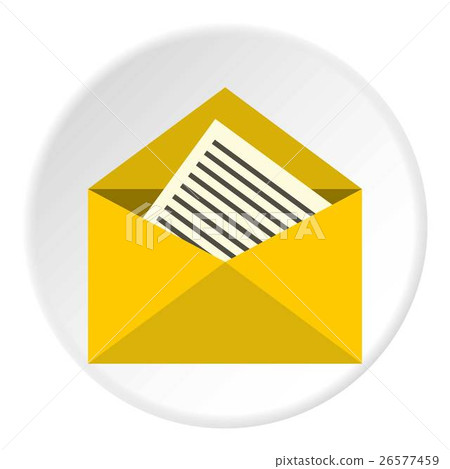 New letter icon, flat style New letter icon, flat style 26577459