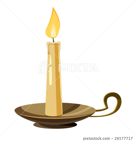 Candle icon, cartoon style 26577717