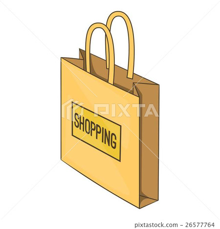 Shopping bag icon, isometric style Shopping bag icon, isometric style 26577764